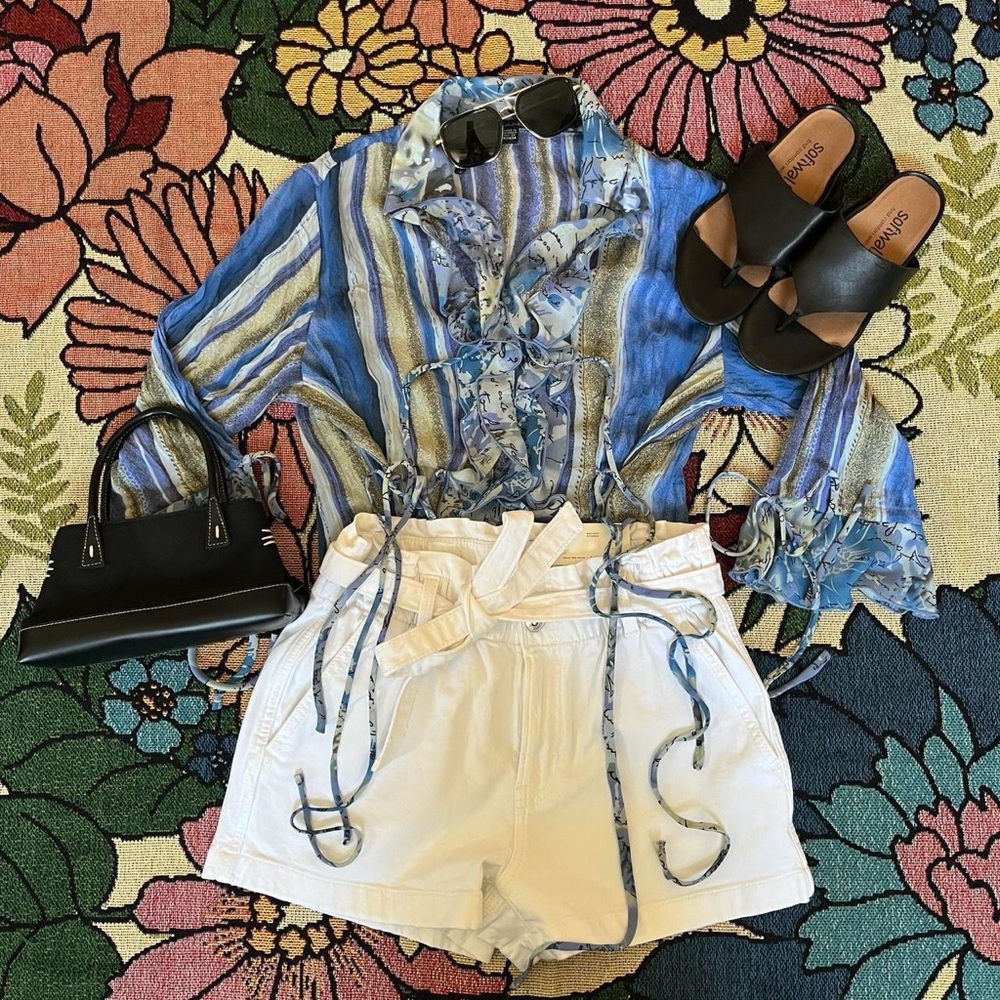 Blue Striped Blouse